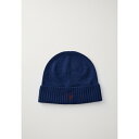 ラルフローレン メンズ 帽子 アクセサリー SIGNATURE PONY WOOL BEANIE - Beanie - rustic navy heather