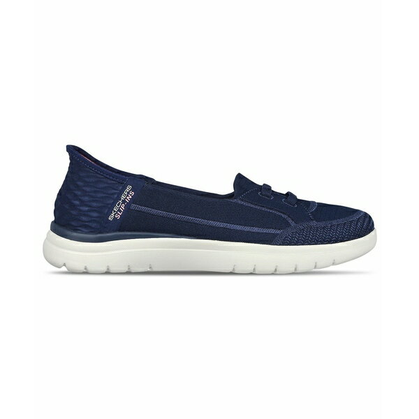 スケッチャーズ レディース スニーカー シューズ Women 039 s Slip-Ins- On-the-GO Flex - Top Notch Slip-On Walking Sneakers from Finish Line Navy