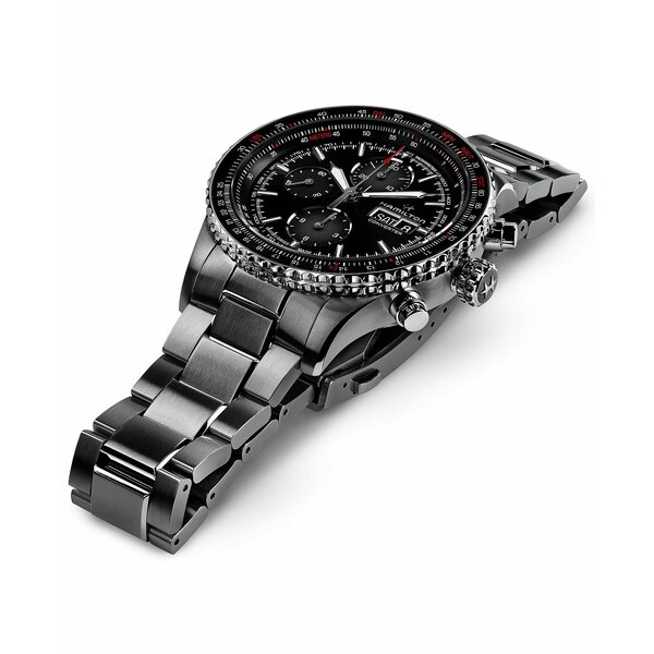 ハミルトン カーキ 腕時計（レディース） ハミルトン レディース 腕時計 アクセサリー Men's Swiss Automatic Chronograph Khaki Aviation Converter Stainless Steel Bracelet Watch 44mm Stainless Steel