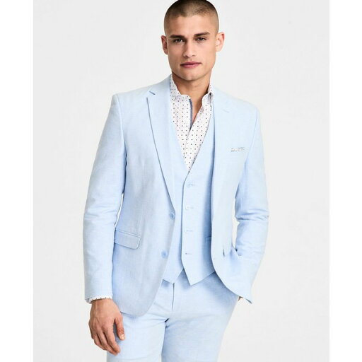 バースリー メンズ ジャケット&ブルゾン アウター Men's Slim-Fit Linen Suit Jacket, Exclusively at Macy's Powder Blue バースリー メンズ ジャケット&ブルゾン アウター Men's Slim-Fit Linen Suit Jacket, Exclusively at Macy's Powder Blue