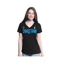 カールバンクス レディース カットソー トップス Women'sBlack Ross Chastain Batter Up V-Neck T-Shirt Bla...