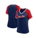 ファナティクス レディース カットソー トップス Women's Navy Boston Red Sox Glitz Glam League Diva Ragl...