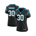 ナイキ レディース カットソー トップス Women's Chuba Hubbard Black Carolina Panthers Team Game Jersey Black
