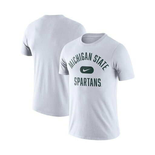 ナイキ メンズ シャツ トップス Men's White Michigan State Spartans Team Arch T-shirt White ナイキ メンズ シャツ トップス Men's White Michigan State Spartans Team Arch T-shirt White