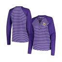 アンティグア レディース カットソー トップス Women's Purple Minnesota Vikings Maverick Waffle Henley ...