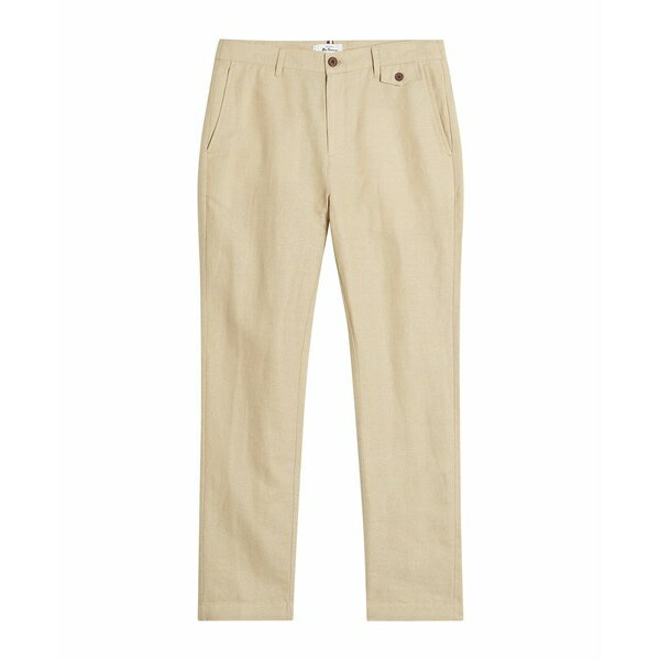 ベンシャーマン メンズ カジュアルパンツ ボトムス Men's Linen Cotton Trouser Pants Stone