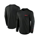 ファナティクス メンズ シャツ トップス Men's Black Buffalo Bills Blackout Long Sleeve T-Shirt Black
