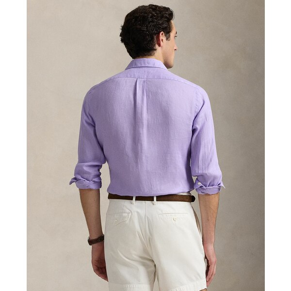 ラルフローレン メンズ シャツ トップス Men's Classic Fit Linen Shirt Powder Purple