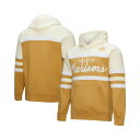 ミッチェル&ネス メンズ パーカー・スウェットシャツ アウター Men's Tan/Cream Seattle Mariners Head Coach Pullover Hoodie Tan, Cream
