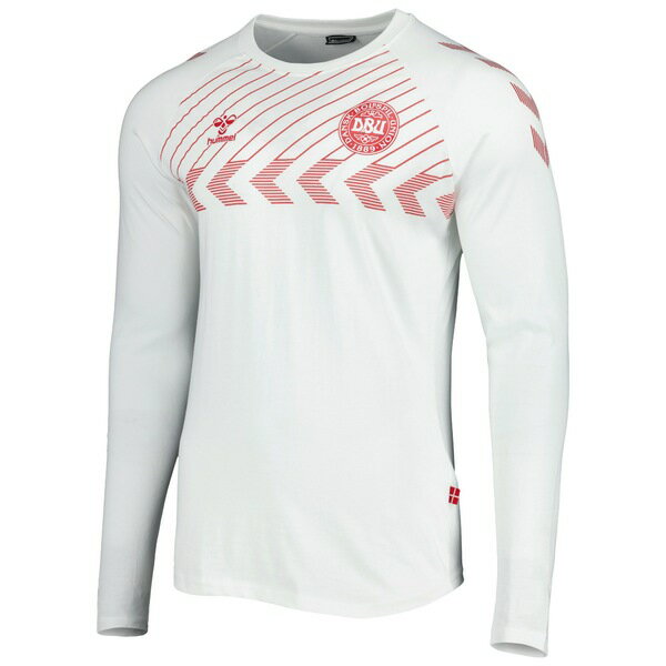 ҥ  T ȥåץ Denmark National Team Fan Raglan Long Sleeve TShir...