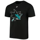 ファナティクス メンズ Tシャツ トップス Logan Couture San Jose Sharks Fanatics Branded Alternate Jersey Logo Name & Number TShirt Black