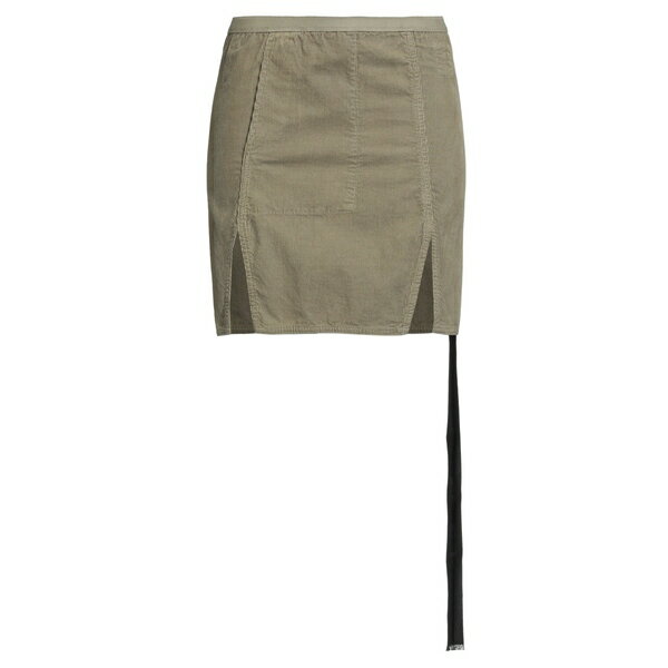 【送料無料】 リックオウエンス レディース スカート ボトムス Mini skirts Green(4)