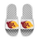 アイスライド メンズ サンダル シューズ Minnesota Golden Gophers ISlide Spray Paint Slide Sandals White