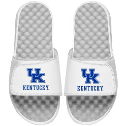 アイスライド メンズ サンダル シューズ Kentucky Wildcats ISlide Secondary Logo Slide Sandals White