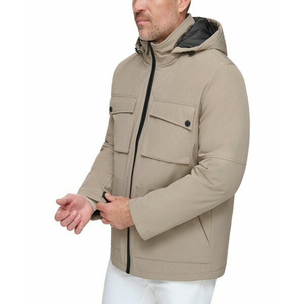 マークニューヨーク メンズ ジャケット＆ブルゾン アウター Men's Lauffeld Medium Weight Hooded Utility Jacket Brindle