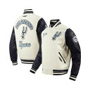 プロスタンダード メンズ ジャケット&ブルゾン アウター Men's Cream San Antonio Spurs 2024/25 City Edition Wool Varsity Full-Zip Jacket Cream
