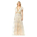 ララ レディース ワンピース トップス Women's Lace, V-Neck Dress Champagne