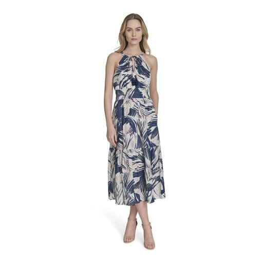 ヴィンスカムート レディース ワンピース トップス Women's Textured Cotton Halter Midi Dress Navy ヴィンスカムート レディース ワンピース トップス Women's Textured Cotton Halter Midi Dress Navy