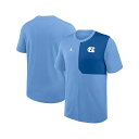 ジョーダン メンズ シャツ トップス Men's Carolina Blue North Carolina Tar Heels 2025 Sideline UV Performance Coach T-Shirt Carolina Blue