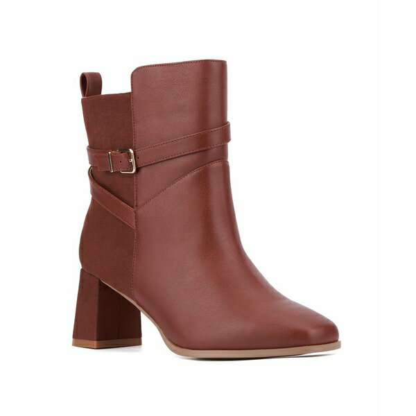 楽天astyファッションフィギュアー レディース ブーツ シューズ Women's Malana Heeled Boot - Wide Width Cognac
