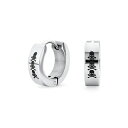 ブリング メンズ ピアス・イヤリング アクセサリー Biker Jewelry Small Halloween Skull Hoop Kpop Huggie Earrings Stainless Steel Silver tone