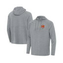 アンティグア メンズ パーカー・スウェットシャツ アウター Men's Heather Gray Philadelphia Eagles Super Bowl LIX Champions Spikes Quarter-Zip Hoodie Heather Gray
