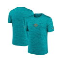 ナイキ メンズ シャツ トップス Men's Aqua Miami Dolphins Sideline Velocity Performance T-Shirt Aqua