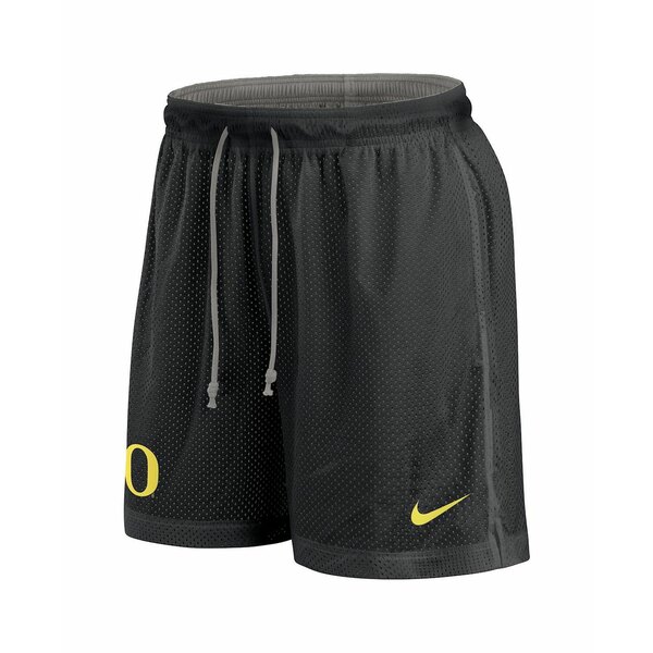 ナイキ メンズ カジュアルパンツ ボトムス Men's Black/Heather Gray Oregon Ducks Player Reversible Shorts Black, Heather Gray