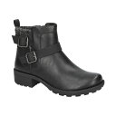 イージーストリート レディース ブーツ シューズ Women's Kourt Slip Resistant Ankle Boots Black