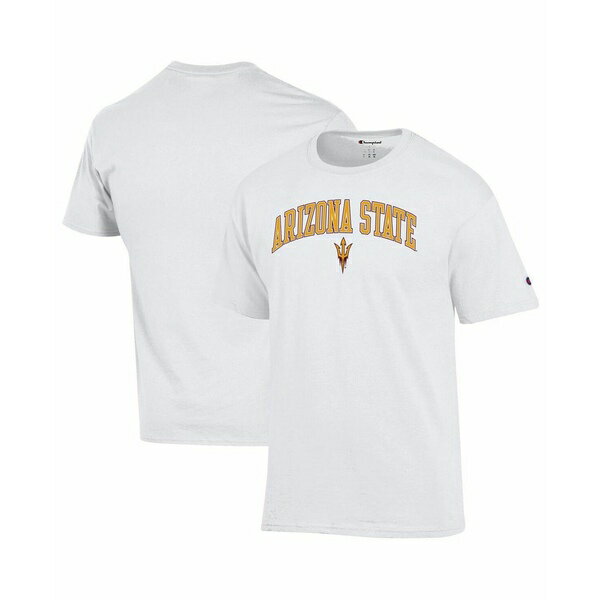 ԥ   ȥåץ Men'sWhite Arizona State Sun Devils Arched Logo T-Shirt White