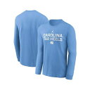ジョーダン メンズ シャツ トップス Men's Carolina Blue North Carolina Tar Heels 2025 Sideline Performance Long Sleeve T-Shirt Light Blue