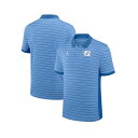 ジョーダン メンズ シャツ トップス Men's Carolina Blue North Carolina Tar Heels 2025 Early Season Coaches Sideline Victory Stripe Performance Polo Shirt Light Blue