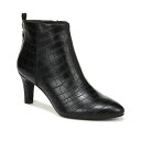 ライフストライド レディース ブーツ シューズ Women's Glow Zip Dress Short Boots Black Croc Faux Leath...