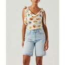 アストール レディース カットソー トップス Women's Allexina Cowlneck Shoulder-Tie Top Ivory Fruit Cocktail