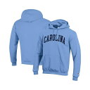 チャンピオン メンズ パーカー・スウェットシャツ アウター Men's Carolina Blue North Carolina Tar Heels Basic Arch Fleece Pullover Hoodie Sweatshirt Light Blue