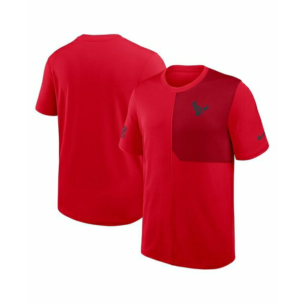 ナイキ メンズ シャツ トップス Men's Red Houston Texans Sideline UV Performance Coach Shirt Red
