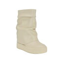 ゲス レディース ブーツ シューズ Women's Guinna Fold Over Slouchy Booties Ivory