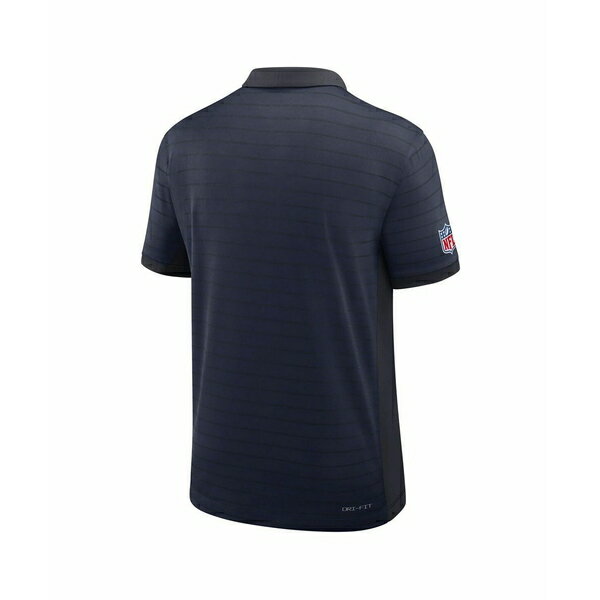 ナイキ メンズ シャツ トップス Men's Navy Denver Broncos Sideline Victory Stripe Performance Polo Shirt Navy