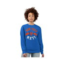カールバンクス レディース カットソー トップス Women's Royal New York Mets Team Logo Fleece Pullover Sweatshirt Royal