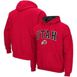 コロシアム メンズ パーカー・スウェットシャツ アウター Utah Utes Colosseum Arch and Logo Pullover Hoodie Red