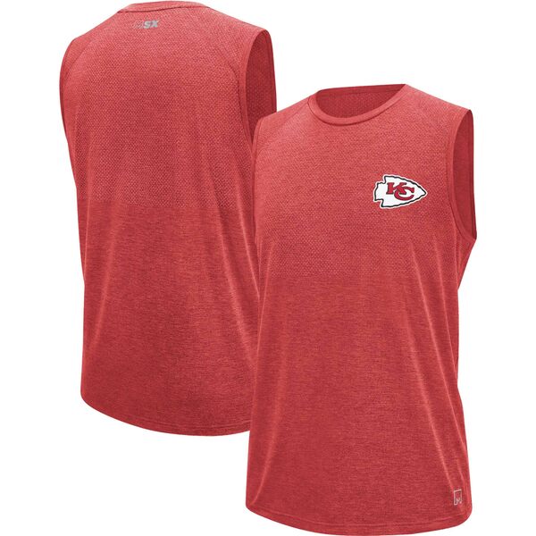 २åХߥ륹ȥϥ  T ȥåץ Kansas City Chiefs MSX by Michael Strahan Warm Up Sleeveless TShirt Red