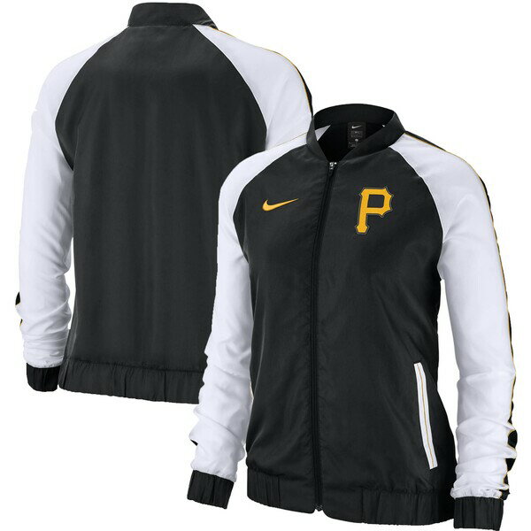 ナイキ レディース ジャケット＆ブルゾン アウター Pittsburgh Pirates Nike Women's Varsity Logo FullZip Jacket Black