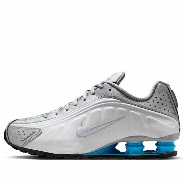 Nike ナイキ メンズ スニーカー 【Nike Shox R4 'Metallic Silver White Blue Lagoon' HQ1988-005】 サイズ US_8.5(26.5cm)