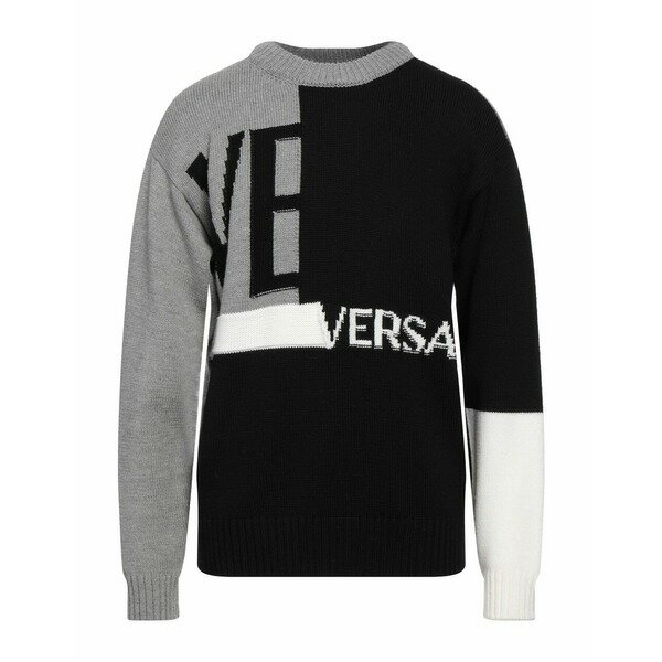 【送料無料】 ヴェルサーチ メンズ ニット&セーター アウター Sweaters Black