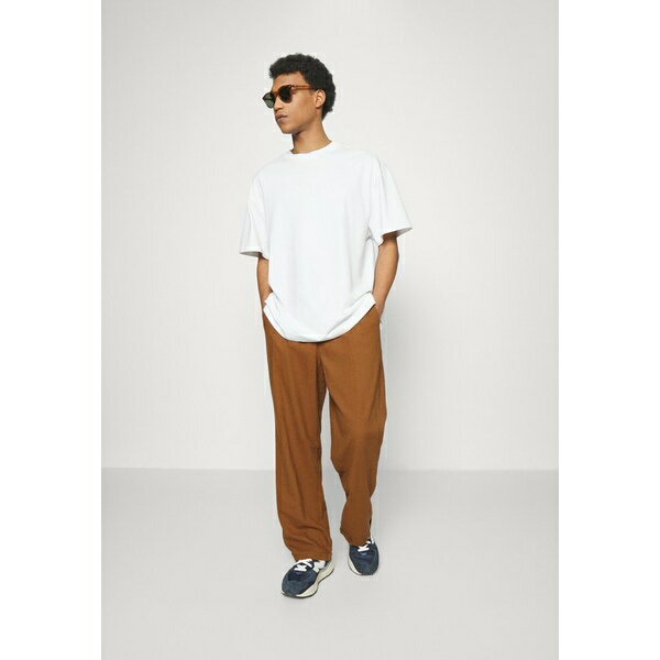 ピア ワン メンズ サンダル シューズ LINEN BLEND JOGGER - Trousers - brown 2