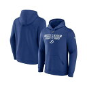 ファナティクス メンズ パーカー・スウェットシャツ アウター Men's Blue Tampa Bay Lightning Authentic Pro Core Primary Fleece Pullover Hoodie Blue(4)