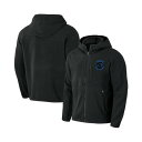 ファナティクス メンズ ジャケット&ブルゾン アウター Men's Black Carolina Panthers Sherpa Full-Zip Hoodie Black