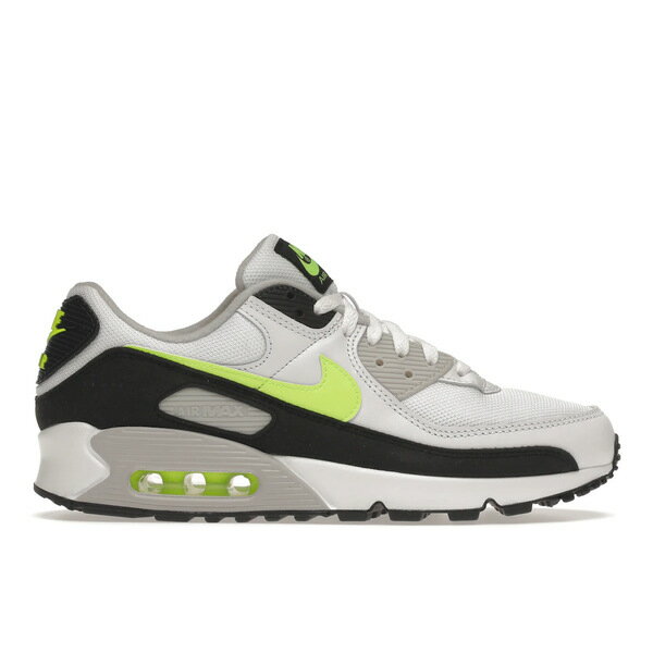 Nike ナイキ メンズ スニーカー 【Nike Air Max 90 White Hot Lime】 サイズ US_9.5(27.5cm) White/Hot...