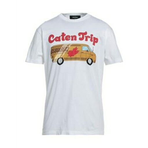 【送料無料】 ディースクエアード メンズ Tシャツ トップス T-shirts White 【送料無料】 ディースクエアード メンズ Tシャツ トップス T-shirts White