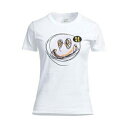 【送料無料】 ラフ・シモンズ レディース Tシャツ トップス T-shirts White